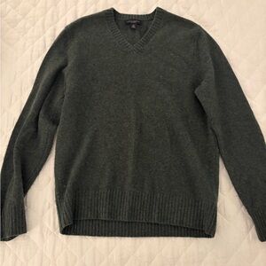 Men's Green Banana Republic Cashmere V-Neck Sweater M